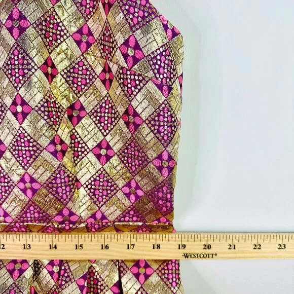 Tuckernuck Dress Women XXL Pink Gold Champagne Dreams Essie Cocktail Glam NWOT - Picture 7 of 12